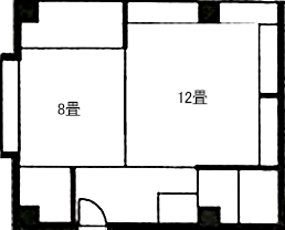 間取り図：2間続き和室